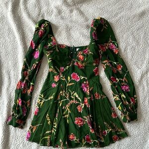 Green spring dress